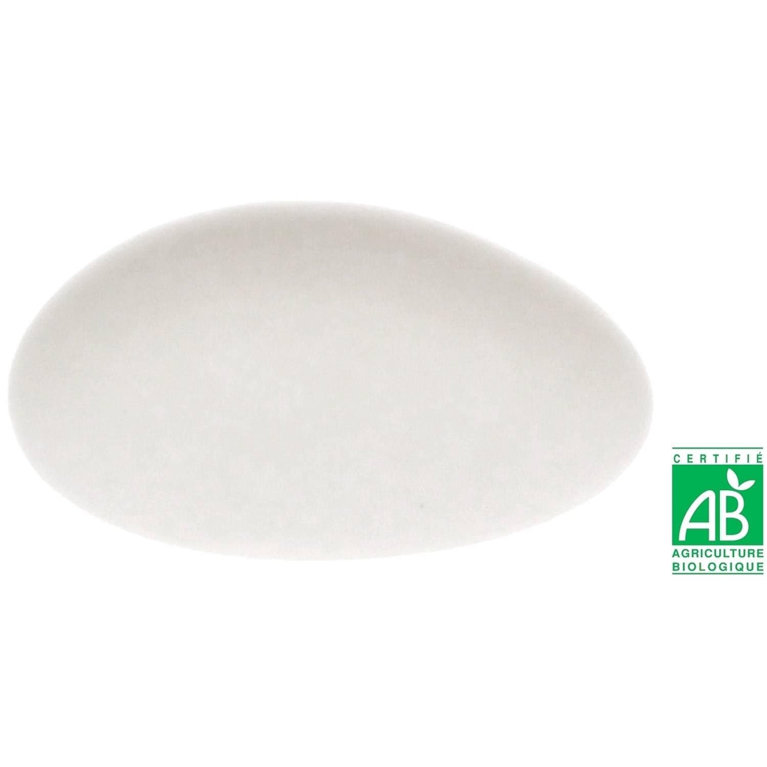 Sachet 175g BIO-Dragées blanches AU CHOCOLAT NOIR 74% (certifiées AB - BIO)