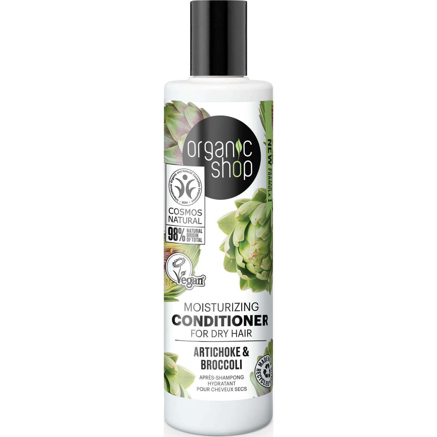 Organic Shop Conditioner Dry Hair Moisturizing Artichoke And Broccoli 280ml