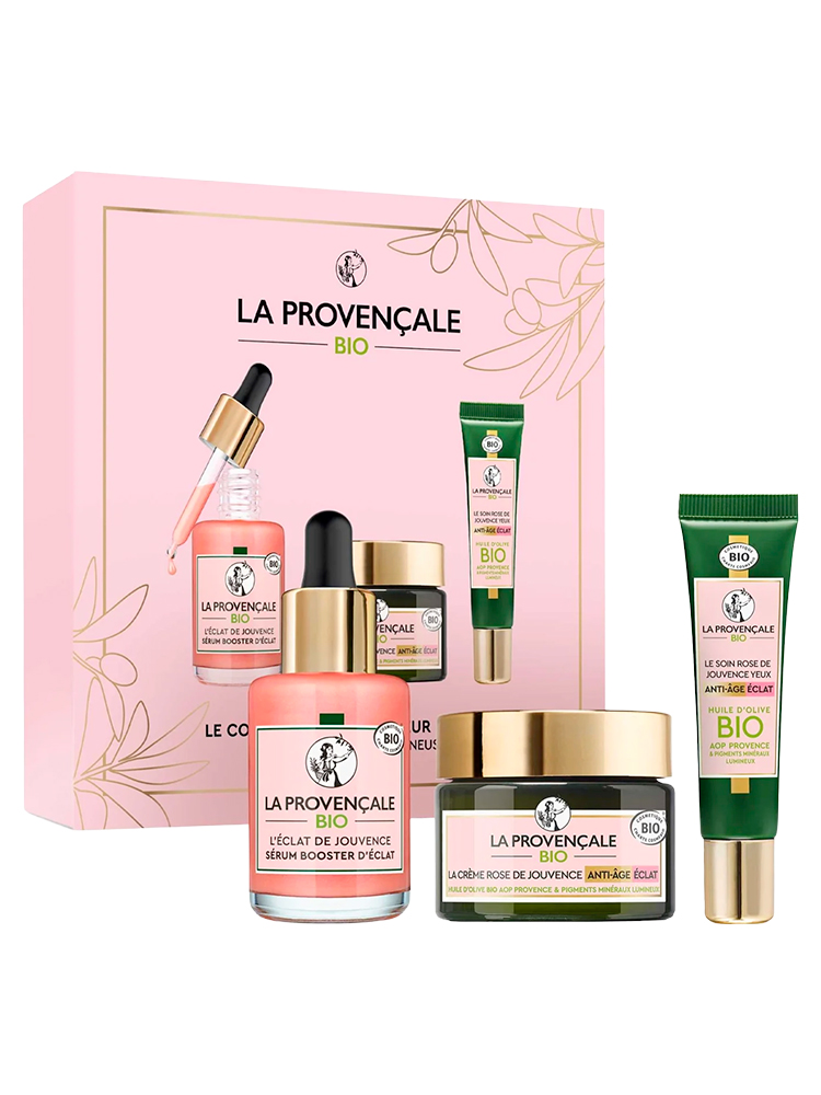 La Provençale Bio Coffret Rose Activateur d'Éclat 3 Produits