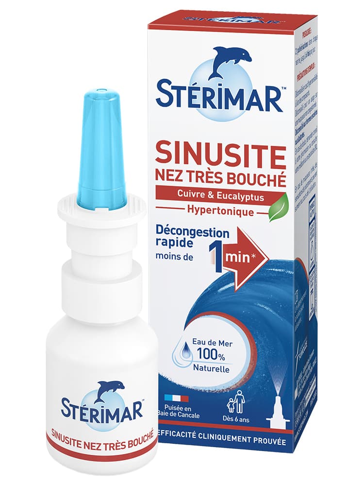 Stérimar Sinusite Nez Très Bouché Spray Valve Dès 6 Ans 20 ml